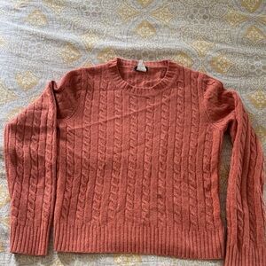 J. Crew Cable knit wool sweater